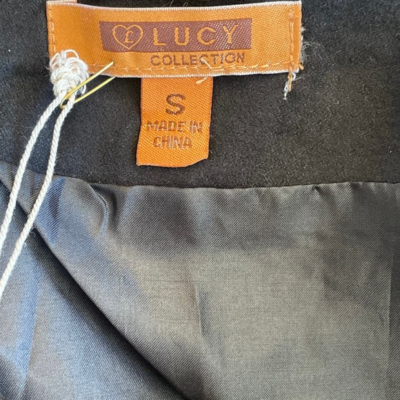 NWT Lucy Collection Faux Suede Skirt Floral Embroidered Western Small - Picture 7 of 7